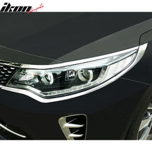 Load image into Gallery viewer, 2016-2017 Kia Optima 2PCS Headlight Bezels Cover Trims Chrome ABS
