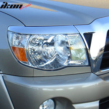 Load image into Gallery viewer, 2005-2011 Toyota Tacoma 2PCS Headlight Bezels Cover Trims Chrome ABS
