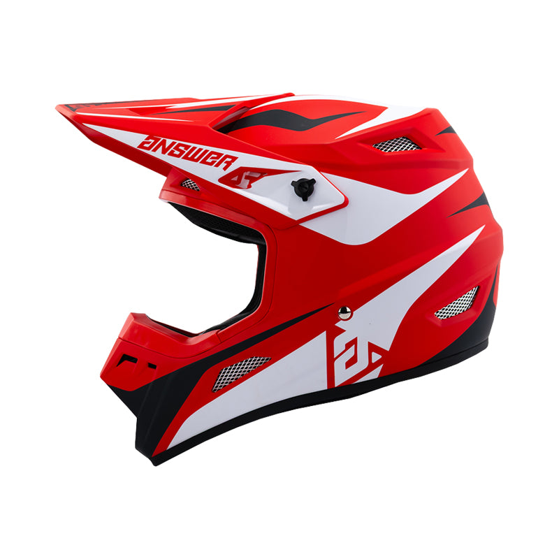 Answer 26 AR1 Mototown Helmet Glossy Red/White/Grey/Black - Small