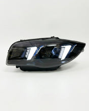 Load image into Gallery viewer, BMW 1 Series E87 Snake Eye Laser LED Headlight Assembly with Dual-Color DRL (Yellow / White) 2004 - 2011 (116i / 118i / 120i / 125i)