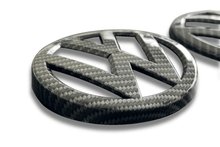 Load image into Gallery viewer, VW Golf 7 - Base, GTI, R - Carbon Fiber Look Emblem Set (2012-2017)