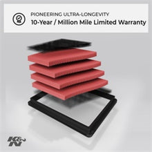 Load image into Gallery viewer, K&amp;N Replacement Panel Air Filter for Suzuki 98-09 Jimny / 95-02 Esteem