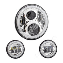 Load image into Gallery viewer, Letric Lighting 7in Led Chrome Full-Halo Indian