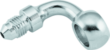 Load image into Gallery viewer, Twin Power Chrome Brake Fitting 3/8 Inch X AN3 90 Degree Banjo Adaptor