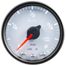 Load image into Gallery viewer, Autometer Spek-Pro Gauge Fuel Level 2 1/16in 0-270 Programmable Wht/Blk