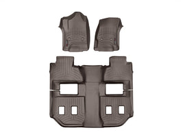 WeatherTech 2011+ Dodge Durango Front and Rear FloorLiners - Cocoa (Fits Vehicle w/No RHS Foot Rest)