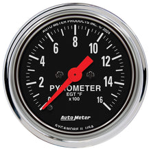 Load image into Gallery viewer, Autometer Traditional Chrome 2-1/16in 0-1600 Deg F Digital Stepper Motor Pyrometer