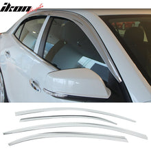 Load image into Gallery viewer, 2013-2015 Chevrolet Malibu Chrome Window Visor Rain Sun Guard ABS 4PCS