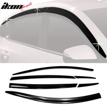 Load image into Gallery viewer, 2016-2022 Chevrolet Malibu Dark Smoke ABS Window Visors Tape On 6PCS