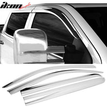 Load image into Gallery viewer, 2014-2018 Chevy Silverado 1500 2500 Crew Cab Window Visor ABS Chrome