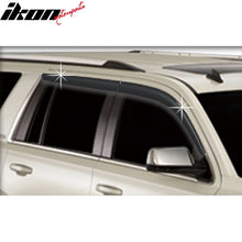 Load image into Gallery viewer, 2015-2020 Chevrolet Tahoe Tape-On Dark Smoke 4PCS Window Visors ABS