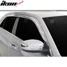 Load image into Gallery viewer, 2011-2023 Chrysler 300 Tape-On Chrome 4PCS Window Visors Guards ABS