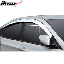 Load image into Gallery viewer, 2012-2017 Hyundai Accent Sedan Chrome ABS Window Visors Tape On 4PCS