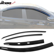 Load image into Gallery viewer, 2012-2017 Hyundai Accent Dark Smoke Window Visors Rain Sun Guard ABS