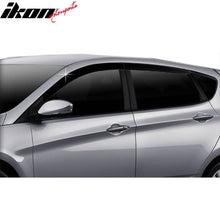 Load image into Gallery viewer, 2012-2017 Hyundai Accent 5Dr Dark Smoke ABS Window Visors Tape On 4PCS