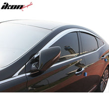 Load image into Gallery viewer, 2012-2017 Hyundai Azera Chrome ABS Window Visor Tape On Deflector 6PCS