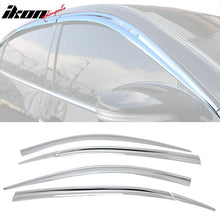 Load image into Gallery viewer, 2011-2016 Hyundai Equus Chrome ABS Window Visors Tape On Deflector 6PC