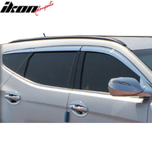 Load image into Gallery viewer, 2014-2016 Hyundai Santa Fe Sport Window Visor ABS Chrome Sun Guard 6PC