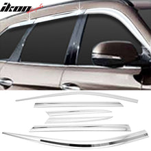 Load image into Gallery viewer, 2017-2018 Hyundai Santa Fe Tape-On Chrome 6PCS Window Visors Guard ABS