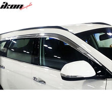 Load image into Gallery viewer, 2017-2018 Hyundai Santa Fe Tape-On Chrome 6PCS Window Visors Guard ABS