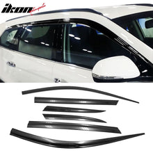 Load image into Gallery viewer, 2017-2018 Hyundai Santa Fe Dark Smoke Window Visors Rain Sun Guard ABS