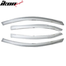 Load image into Gallery viewer, 2006-2010 Hyundai Sonata Tape-On Chrome 4PCS Window Visors Guards ABS