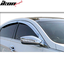 Load image into Gallery viewer, 2011-2014 Hyundai Sonata Tape-On Chrome 4PCS Window Visors Guards ABS