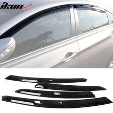 Load image into Gallery viewer, 2011-2014 Hyundai Sonata Dark Smoke Window Visors Rain Sun Guard ABS