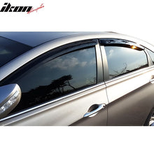 Load image into Gallery viewer, 2011-2014 Hyundai Sonata Dark Smoke Window Visors Rain Sun Guard ABS