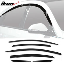 Load image into Gallery viewer, 2015-2019 Hyundai Sonata Dark Smoke ABS Window Visors Tape On 6PCS