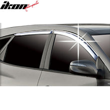 Load image into Gallery viewer, 2010-2015 Hyundai Tucson Window Visor ABS Chrome Sun Rain Guard 4PC