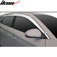 Load image into Gallery viewer, 2016-2021 Hyundai Tucson Chrome Window Visors Tape On Deflectors 8PCS