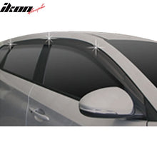 Load image into Gallery viewer, 2016-2021 Hyundai Tucson Tape-On Dark Smoke 6PCS Window Visors ABS