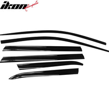 Load image into Gallery viewer, 2011-2021 Jeep Grand Cherokee Tape-On Dark Smoke 6PC Window Visors ABS