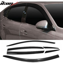 Load image into Gallery viewer, 2017-2020 Kia Cadenza Tape-On Dark Smoke 6PCS Window Visors Guards ABS