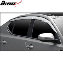 Load image into Gallery viewer, 2011-2015 Kia Optima Window Visor ABS Chrome Sun Rain Side Guard 4PC