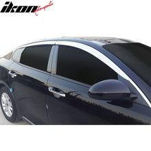 Load image into Gallery viewer, 2016-2020 Kia Optima Tape-On Chrome 6PCS Window Visors Vent Guards ABS