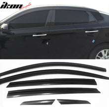 Load image into Gallery viewer, 2016-2020 Kia Optima Window Visor ABS Dark Smoke Sun Rain Guard 6PC