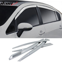 Load image into Gallery viewer, 2012-2017 Kia Rio 4DR Window Visor ABS Chrome Sun Rain Guard 4PC Vent
