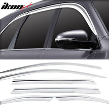 Load image into Gallery viewer, 2016-2020 Kia Sorento Chrome ABS Window Visors Tape On Deflectors 6PCS