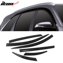 Load image into Gallery viewer, 2016-2020 Kia Sorento Dark Smoke Window Visors Tape On Deflectors 6PCS