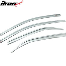 Load image into Gallery viewer, 2012-2014 Toyota Camry Chrome ABS Window Visors Tape On Deflectors 4PC