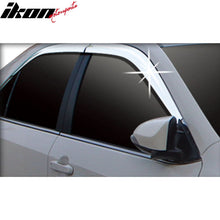 Load image into Gallery viewer, 2012-2014 Toyota Camry Chrome ABS Window Visors Tape On Deflectors 4PC