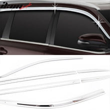 Load image into Gallery viewer, 2014-2019 Toyota Highlander Chrome Window Visors Rain Sun Guard ABS