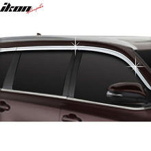 Load image into Gallery viewer, 2014-2019 Toyota Highlander Chrome Window Visors Rain Sun Guard ABS