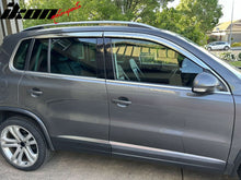 Load image into Gallery viewer, 2009-2017 Volkswagen Tiguan Chrome Window Visors Rain Sun Guard ABS