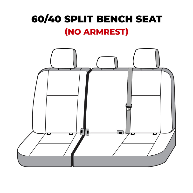 Covercraft 22-23 Toyota Tundra Waterproof Polyester SeatSaver Custom Second Row Seat Covers - Grey