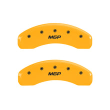 Load image into Gallery viewer, MGP 4 Caliper Covers Engraved Front &amp; Rear MGP Yellow Finish Black Characters 2003 Ford F-150