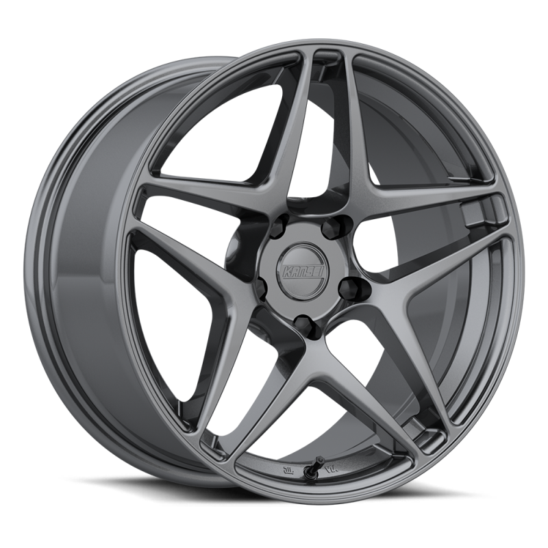 Kansei K15G Astro 19x8.5in / 5x112 BP / 35mm Offset / 66.6mm Bore - Gunmetal Wheel