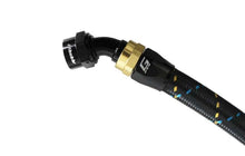 Load image into Gallery viewer, GReddy AN08 45 DEGREE HOSE END SWIVEL BLACK/GOLD ANODIZED